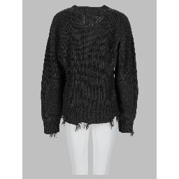 Pullover Distressed Con Scollo A V