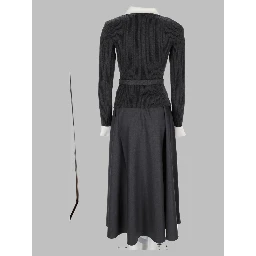 Abito Midi in Twill di Maglia