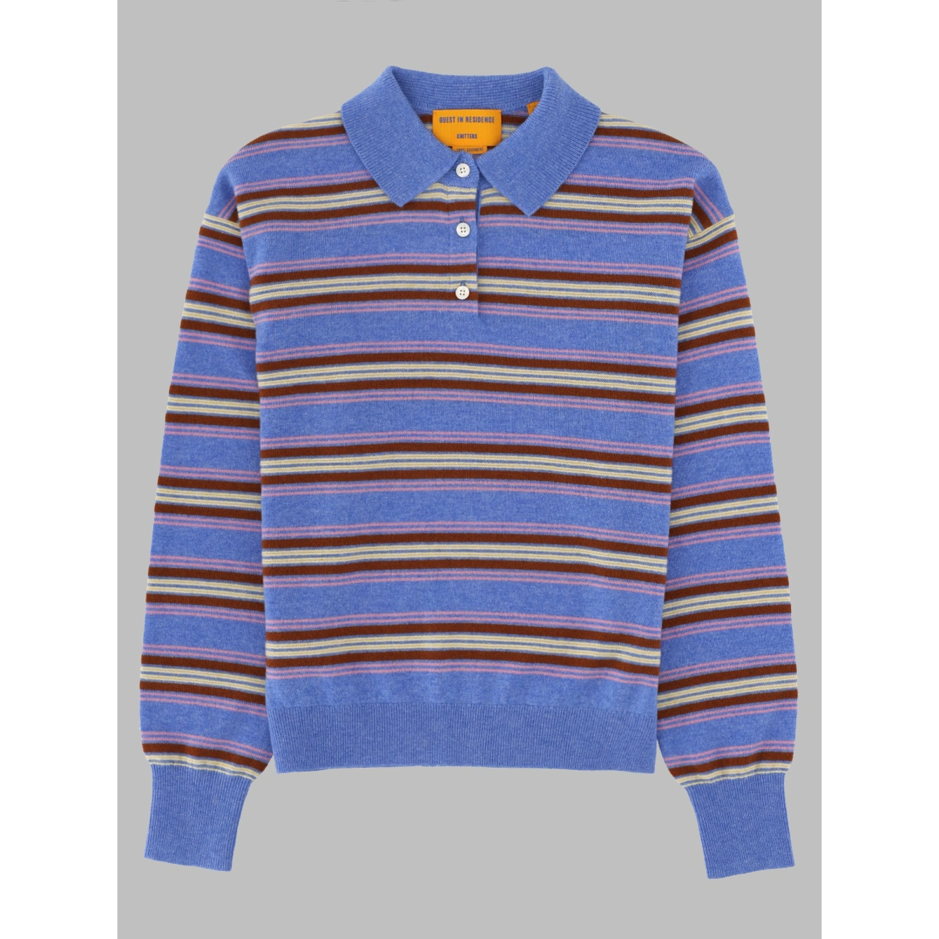 POLO "COLLEGIATE" IN MAGLIA DI CASHMERE