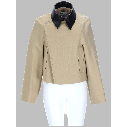 CABAN CROPPED IN COTONE E LANA