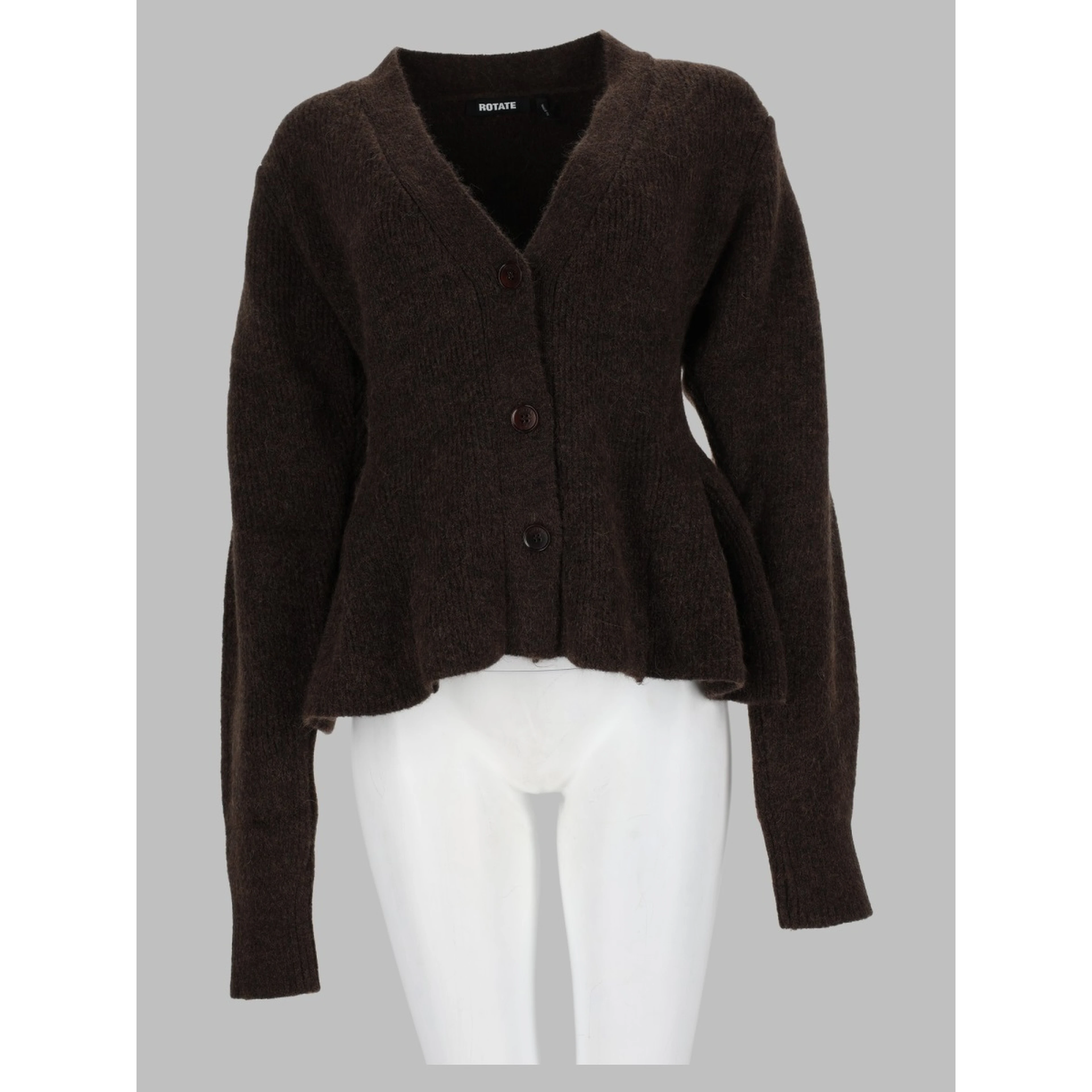 Cardigan in Maglia con Volant