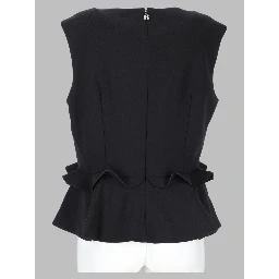 Top con Scollo a V e Applicazioni Floreali