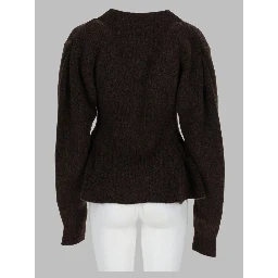 Cardigan in Maglia con Volant