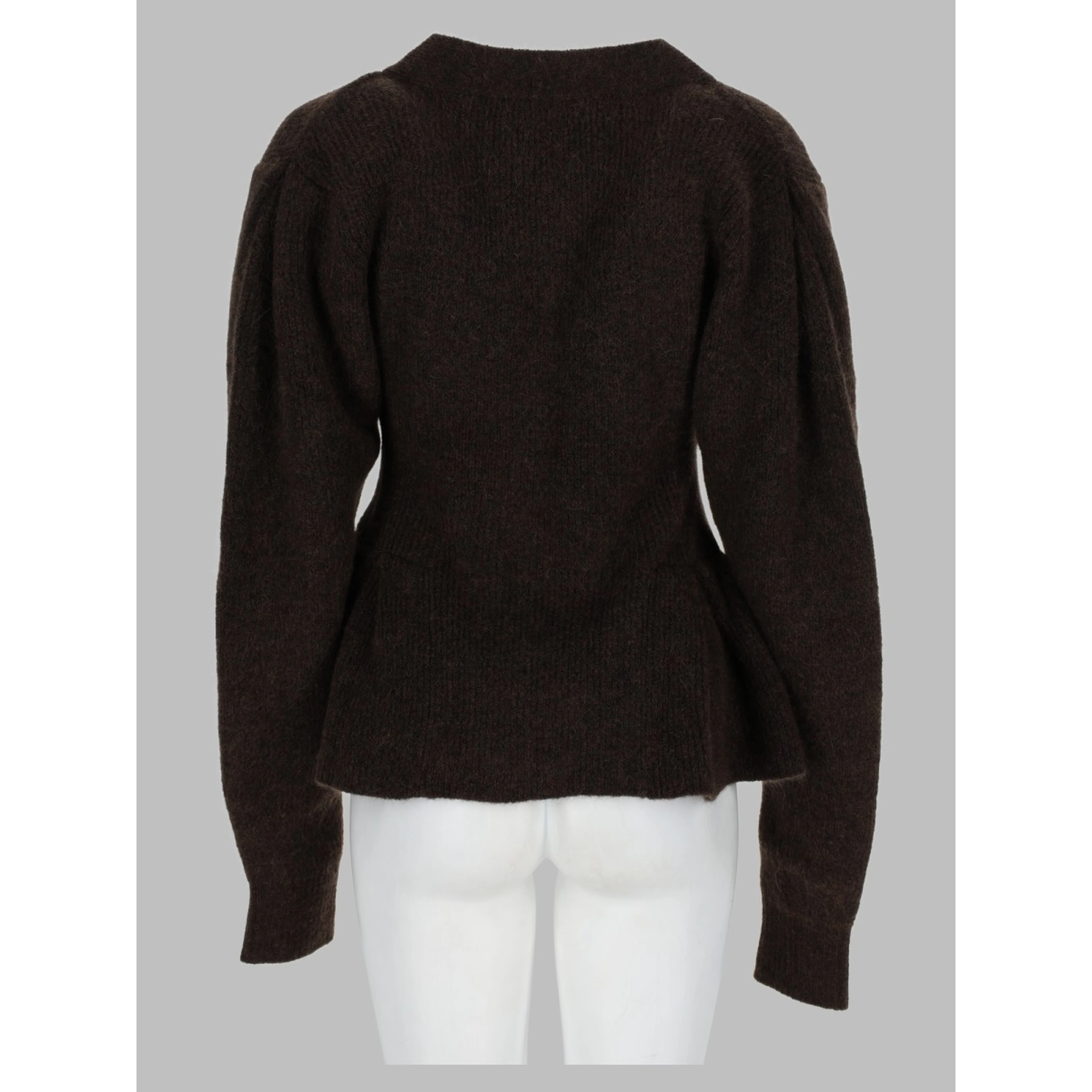 Cardigan in Maglia con Volant
