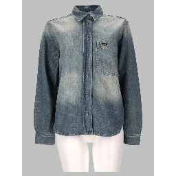 CAMICIA "ANNE" IN DENIM CON FINITURA VINTAGE