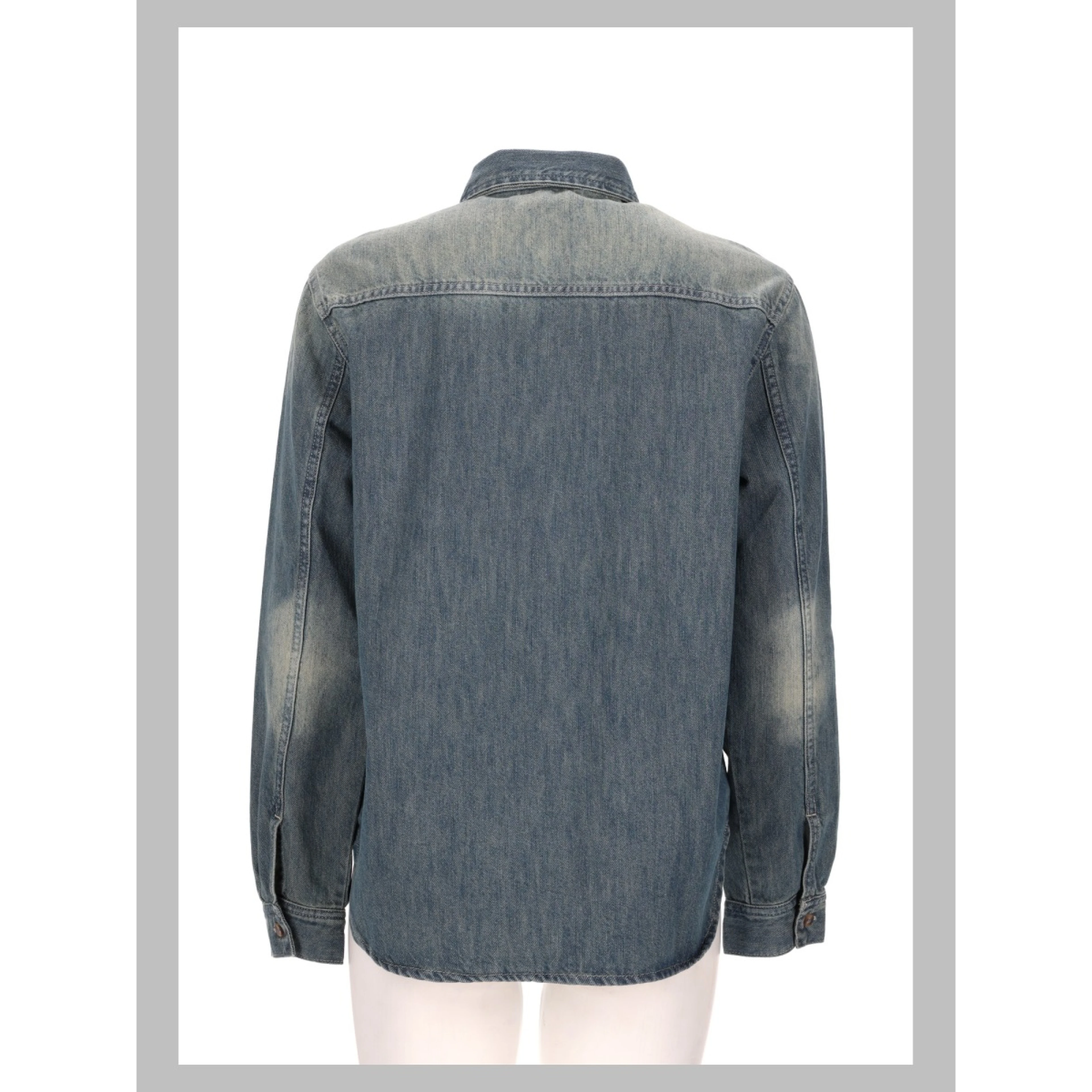 CAMICIA "ANNE" IN DENIM CON FINITURA VINTAGE