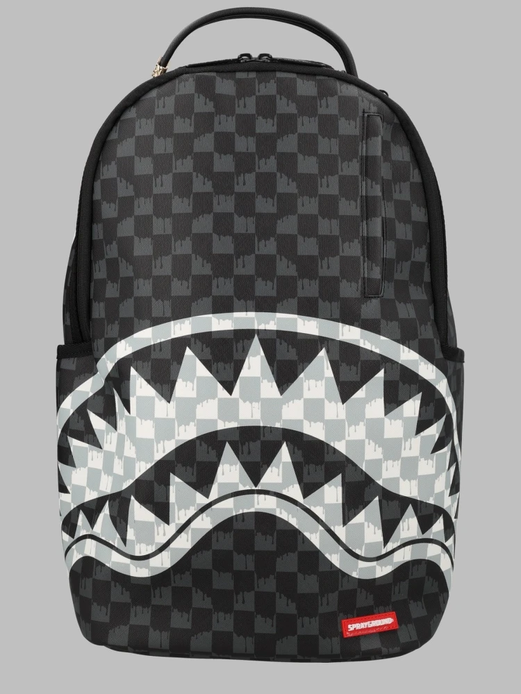 ZAINO "BLACK AND WHITE DRIP CHECK SHARK"