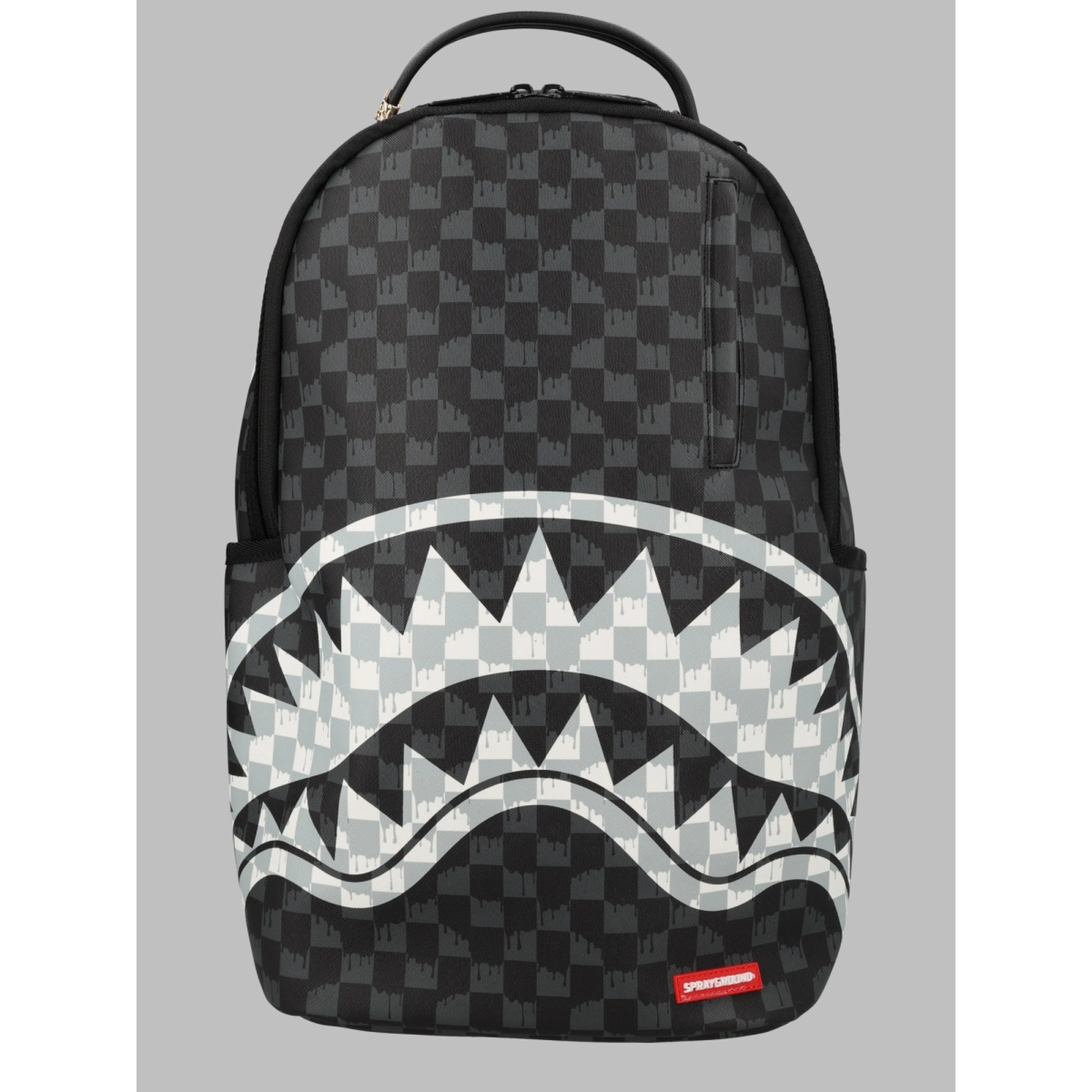 ZAINO "BLACK AND WHITE DRIP CHECK SHARK"