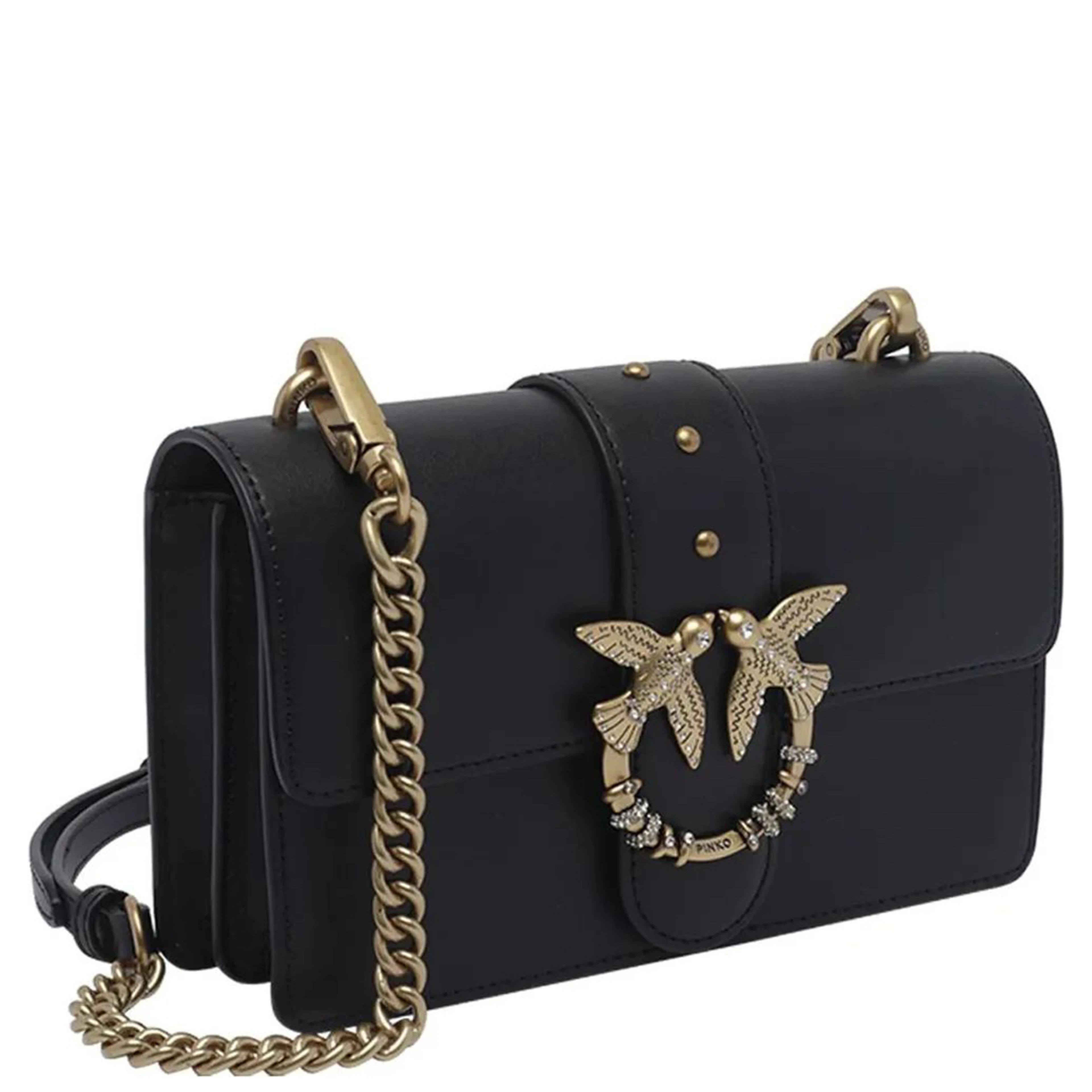 PINKO ONE MINI NEW BUCKLE handbag
