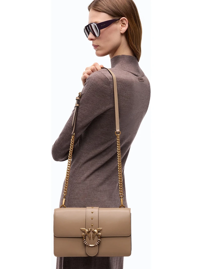 PINKO ONE CLASSIC NEW BUCKLE handbag