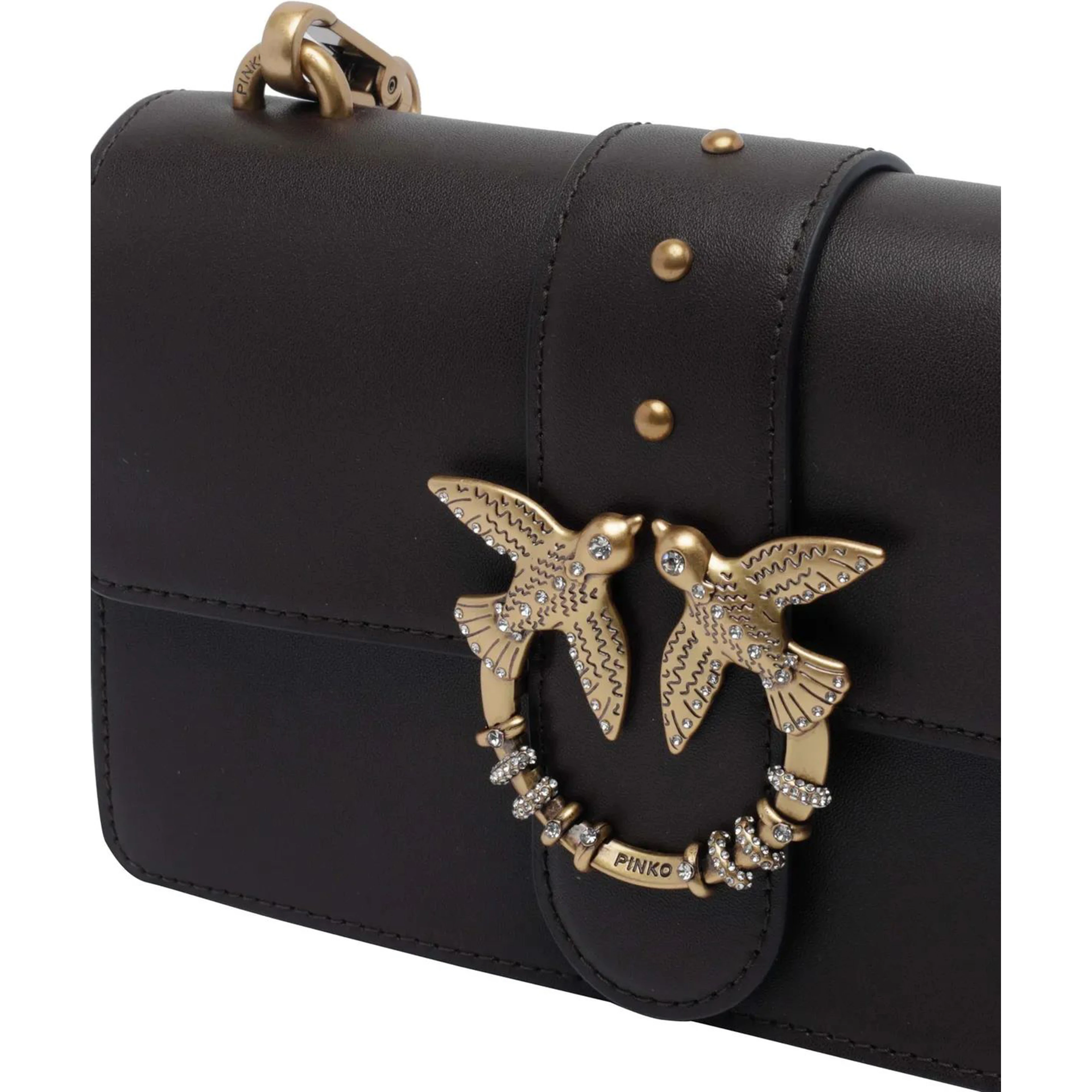 PINKO ONE MINI NEW BUCKLE handbag