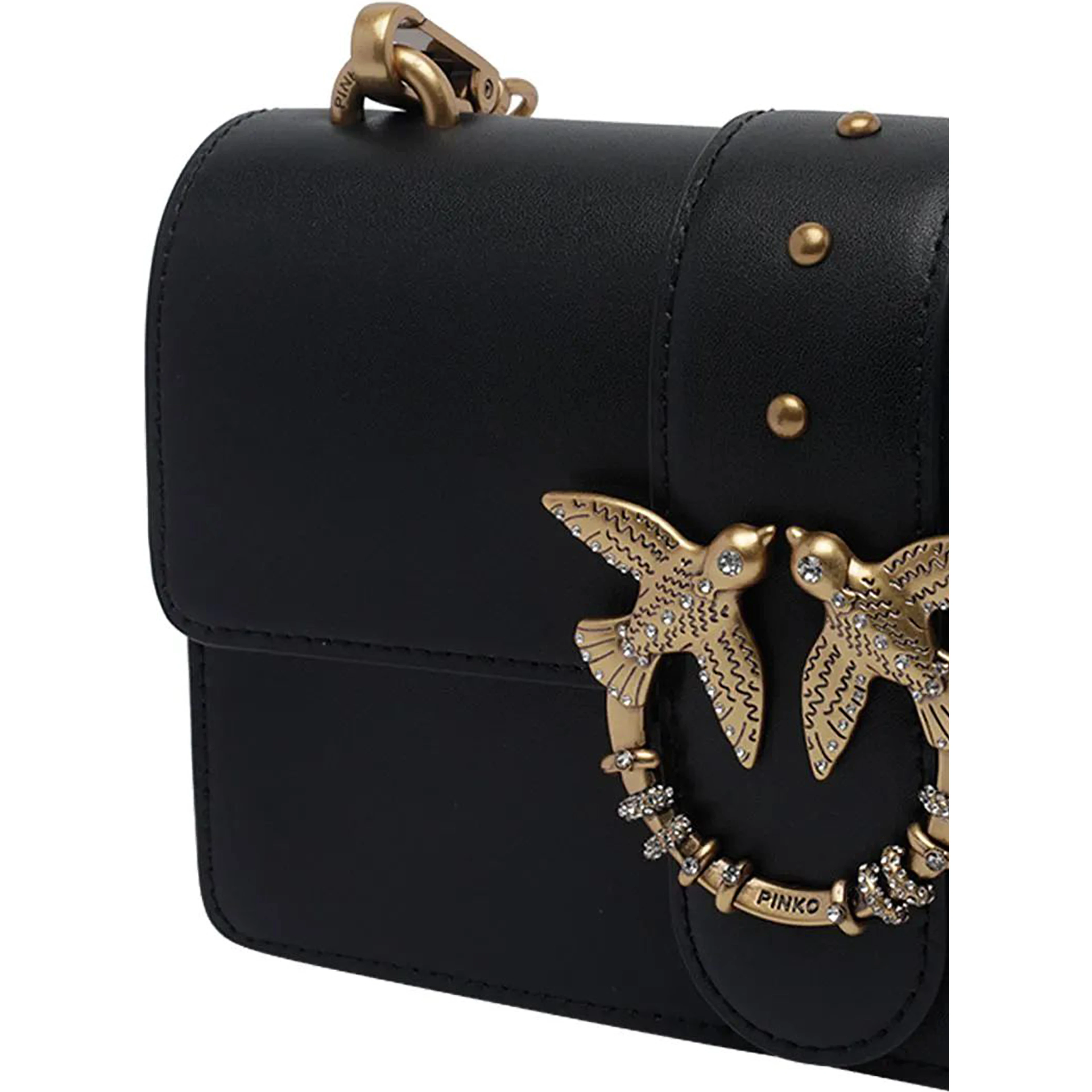 PINKO ONE MINI NEW BUCKLE handbag