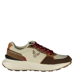Beige Polyurethane Men's Sneaker