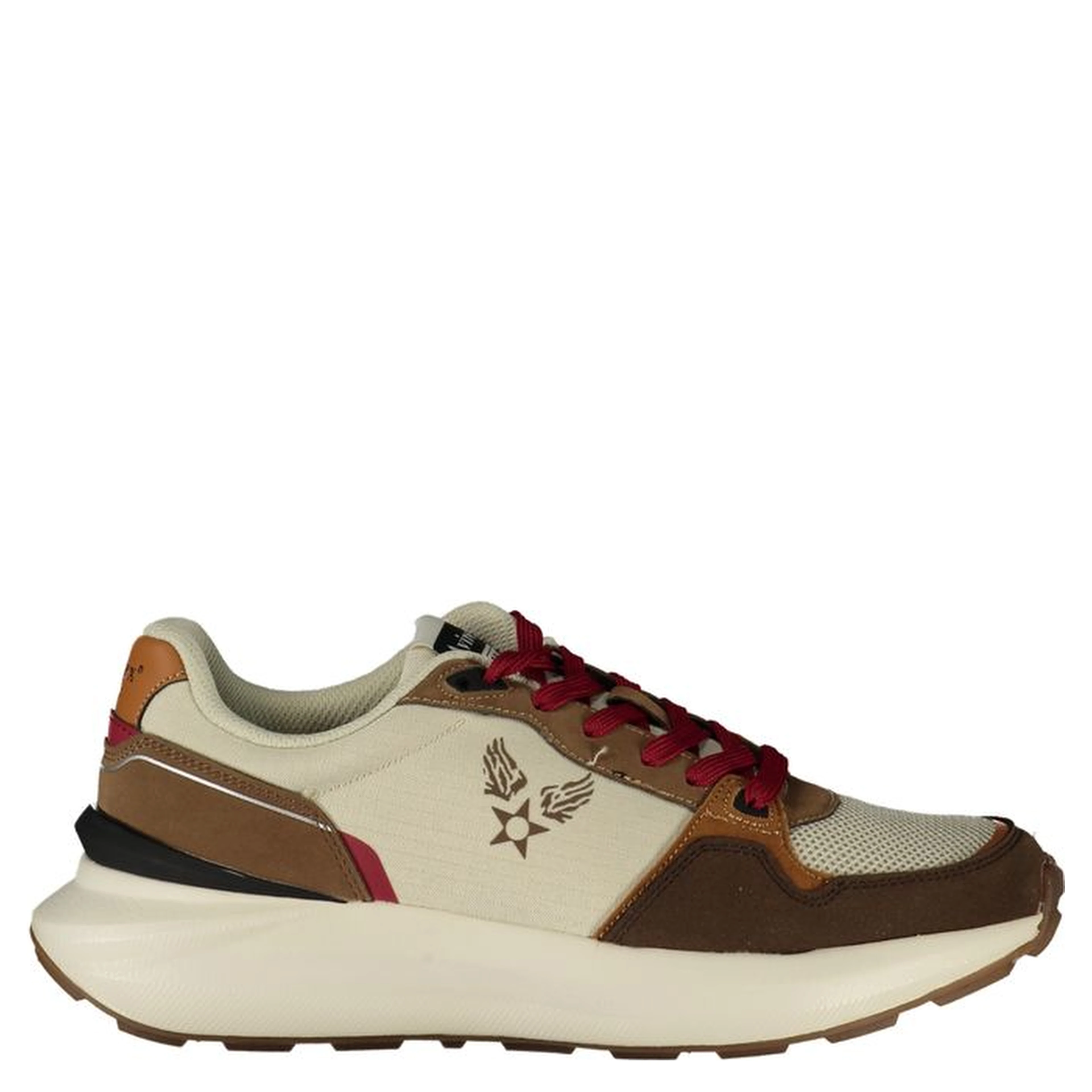Beige Polyurethane Men's Sneaker