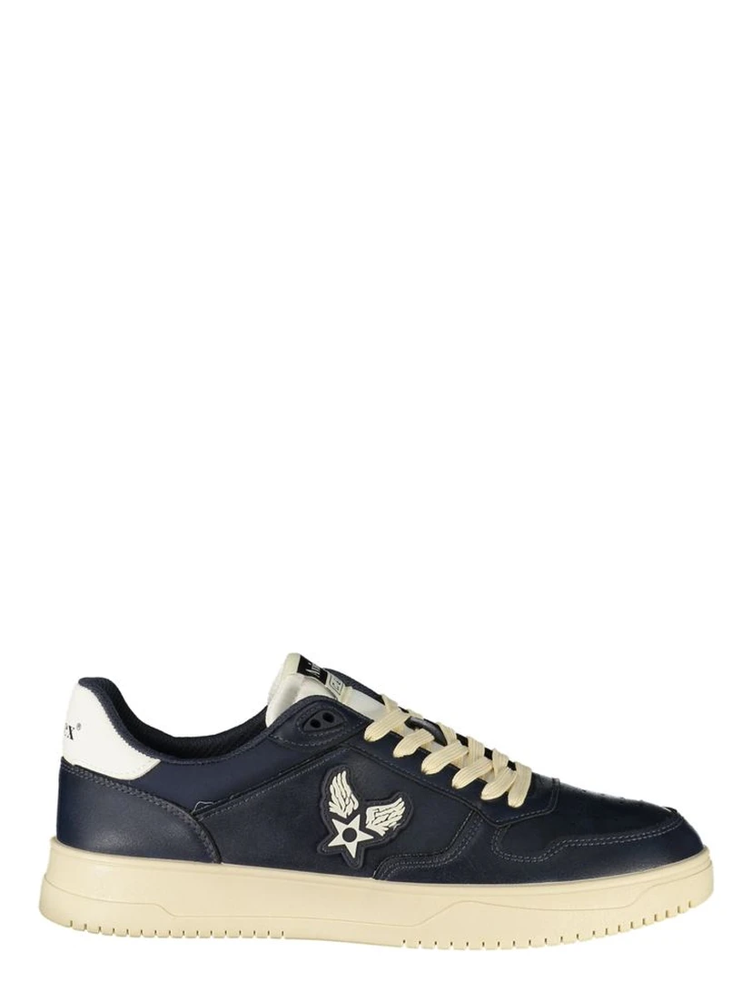 Blue Polyurethane Men's Sneaker
