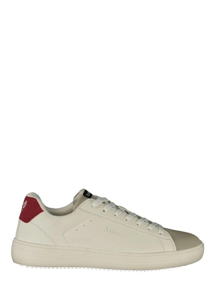 White Polyurethane Men's Sneaker