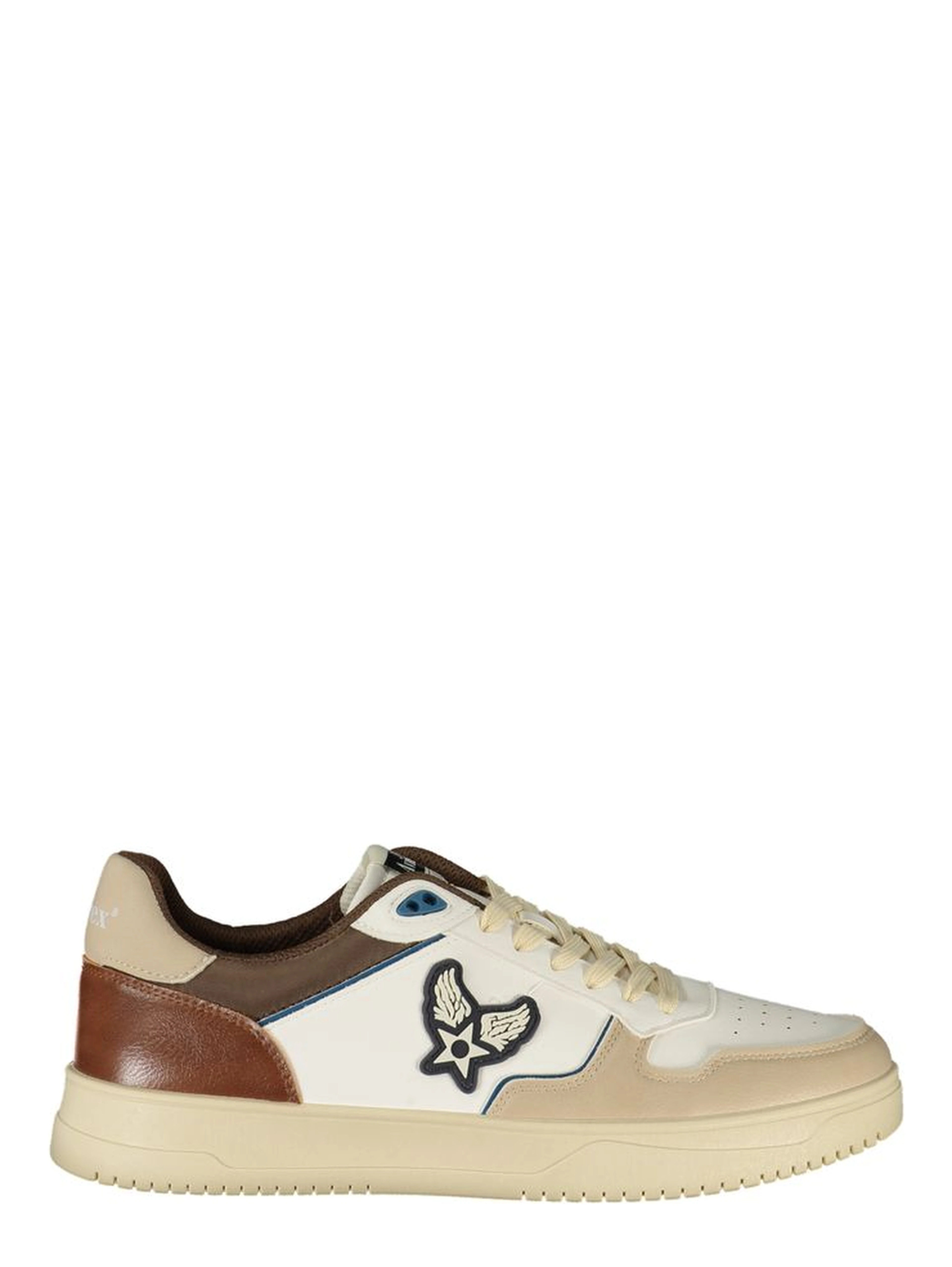 White Polyurethane Men's Sneaker
