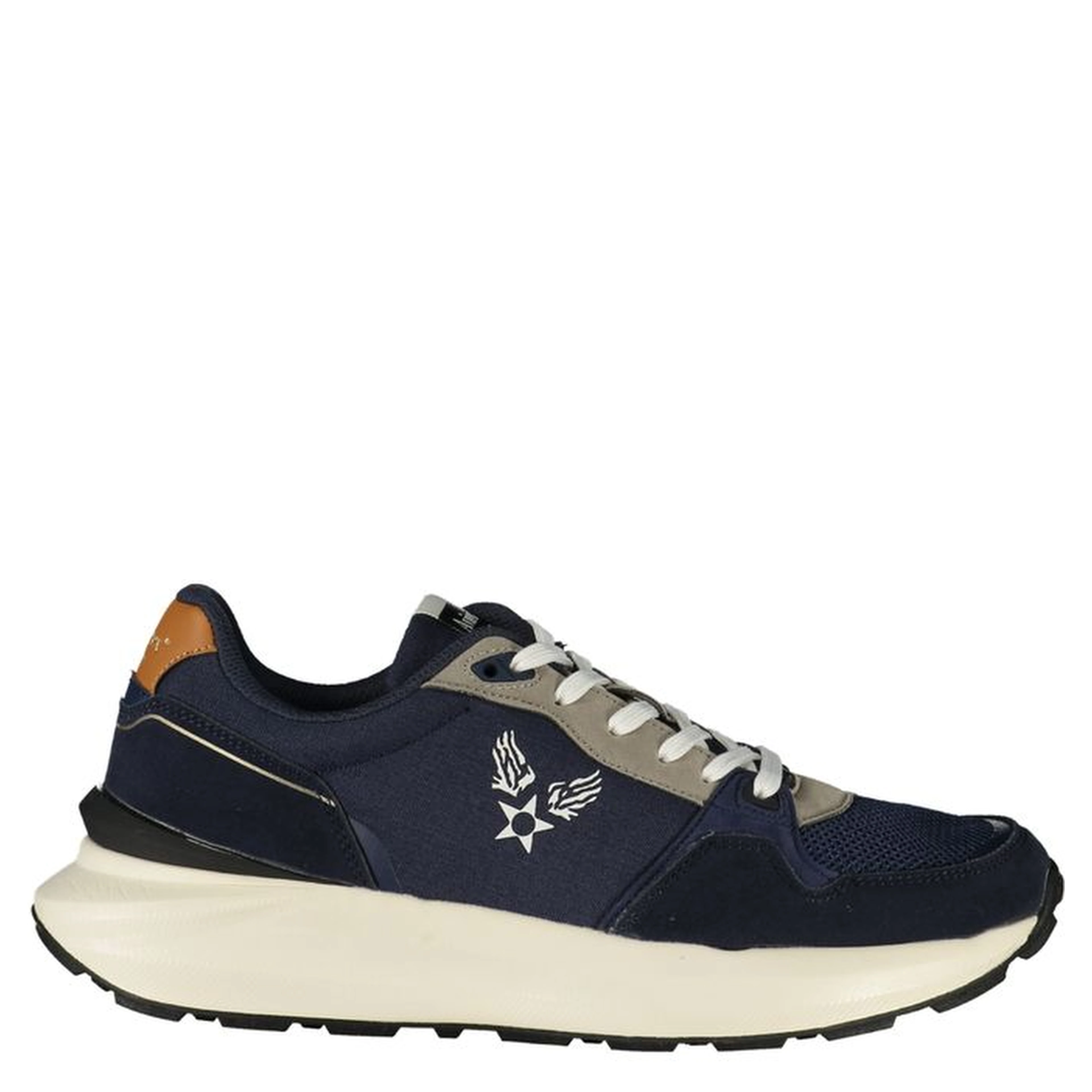 Blue Polyurethane Men's Sneaker