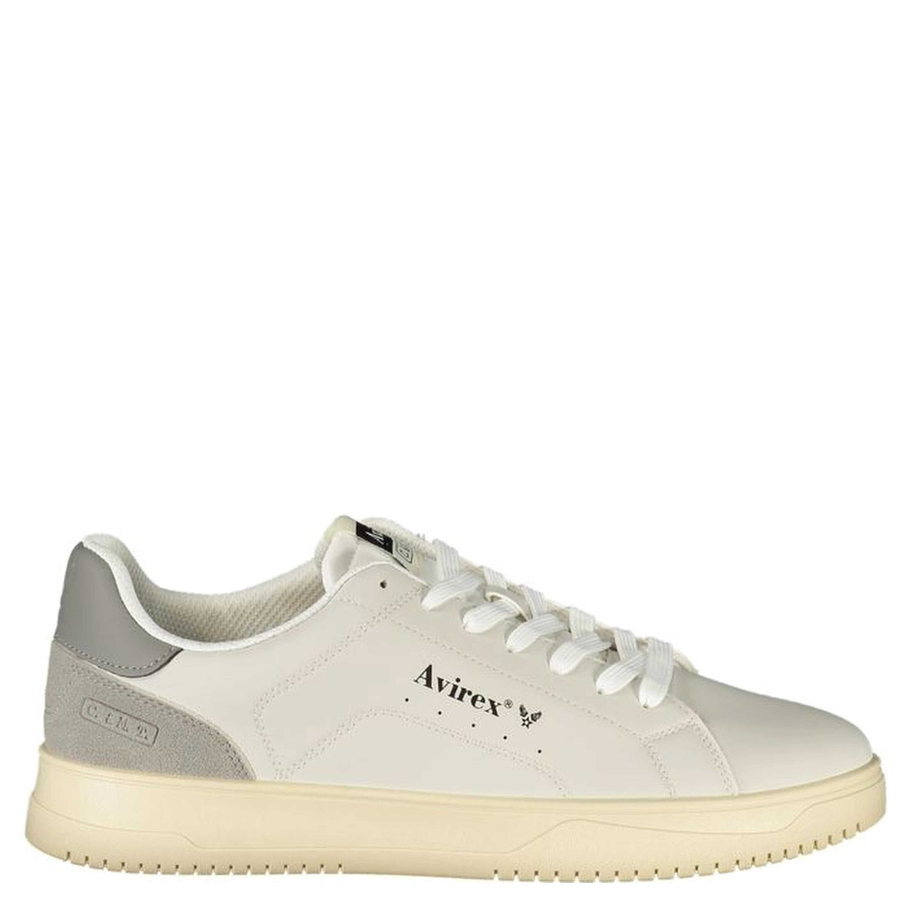 White Polyurethane Men's Sneaker