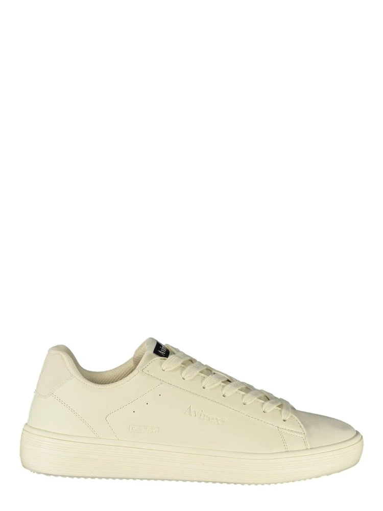 White Polyurethane Men's Sneaker