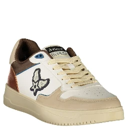 White Polyurethane Men's Sneaker