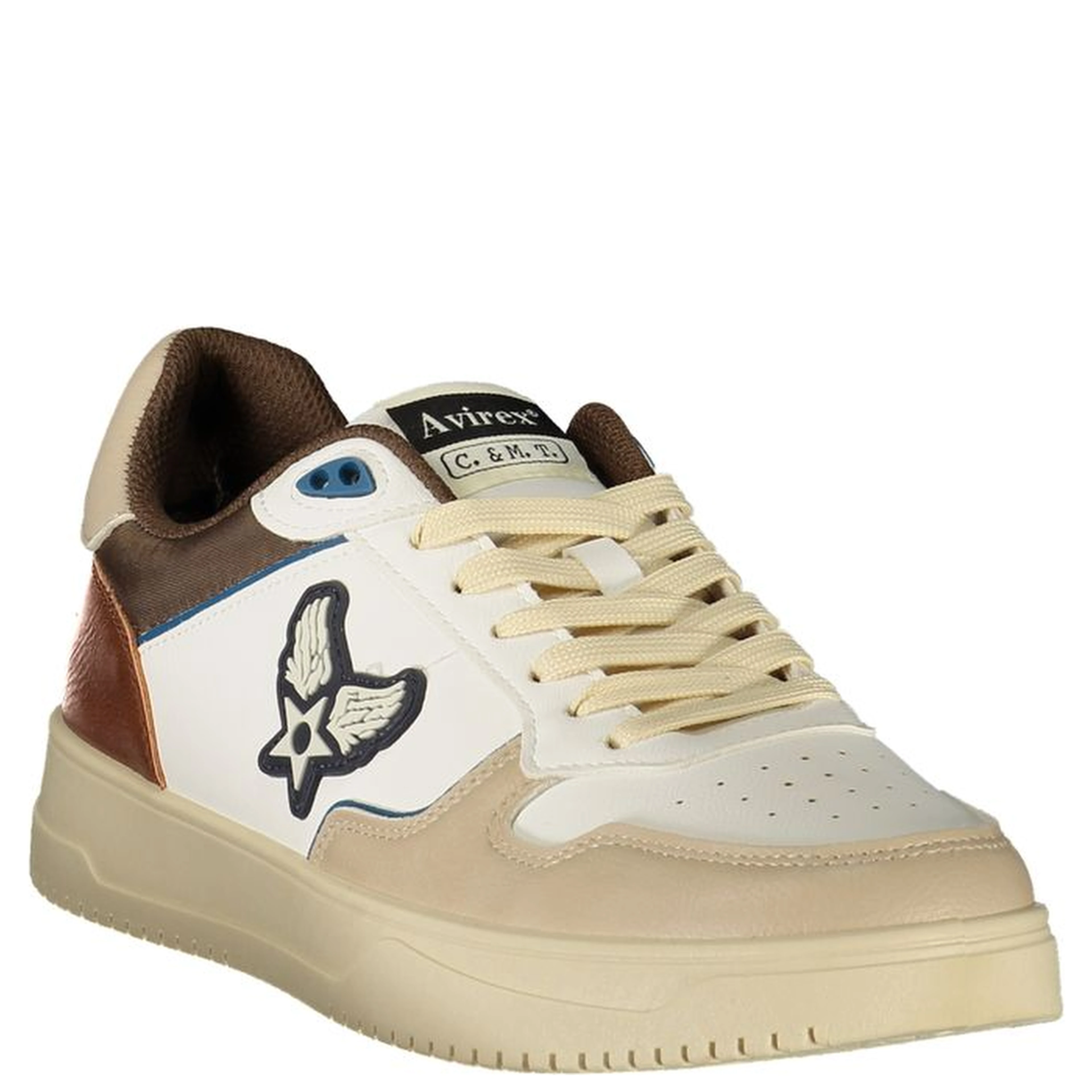 White Polyurethane Men's Sneaker