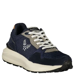 Blue Polyurethane Men's Sneaker