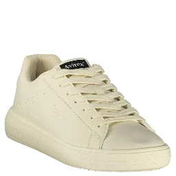 White Polyurethane Men's Sneaker