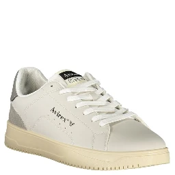 White Polyurethane Men's Sneaker