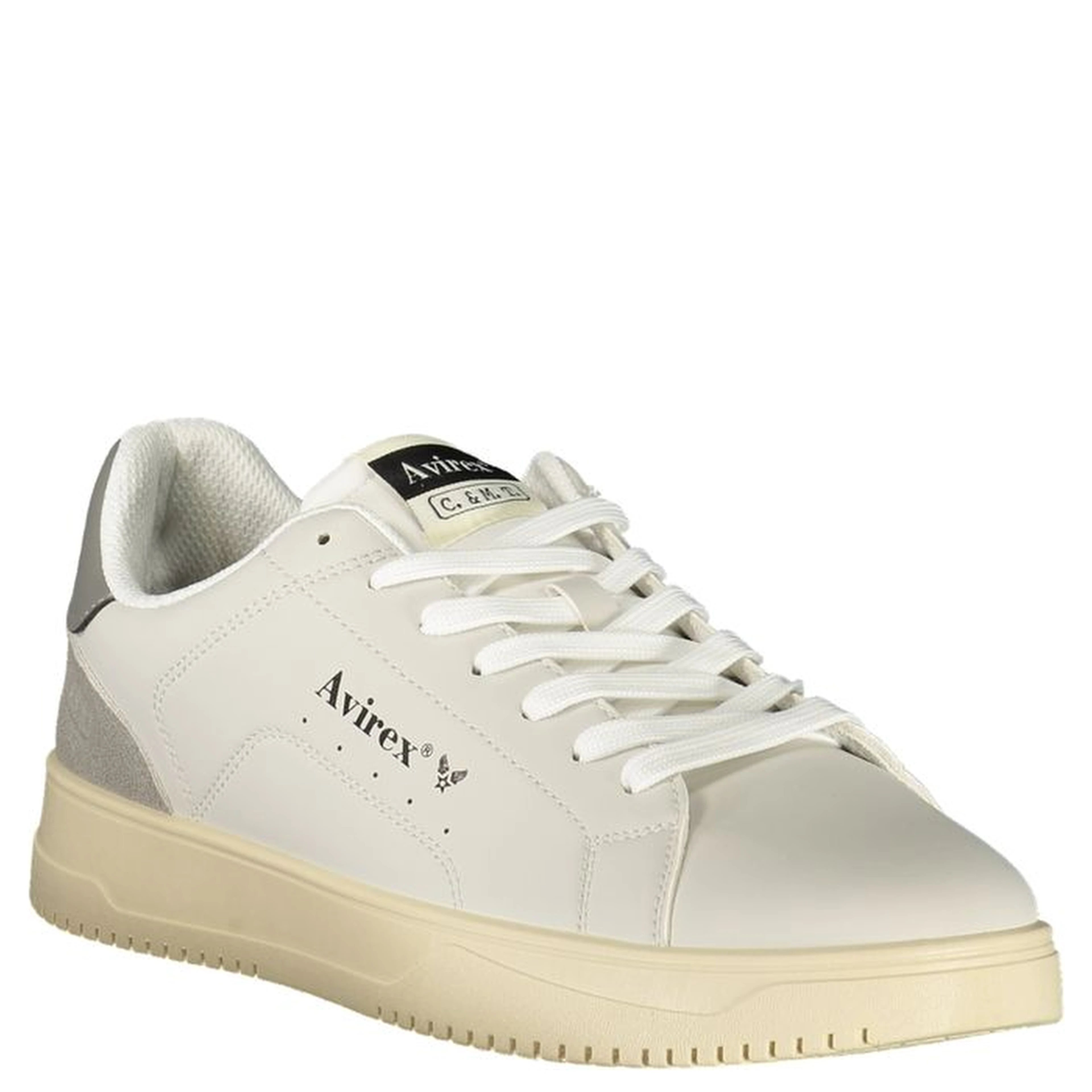 White Polyurethane Men's Sneaker
