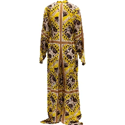 Yellow Paisley Print Wide-Leg Jumpsuit