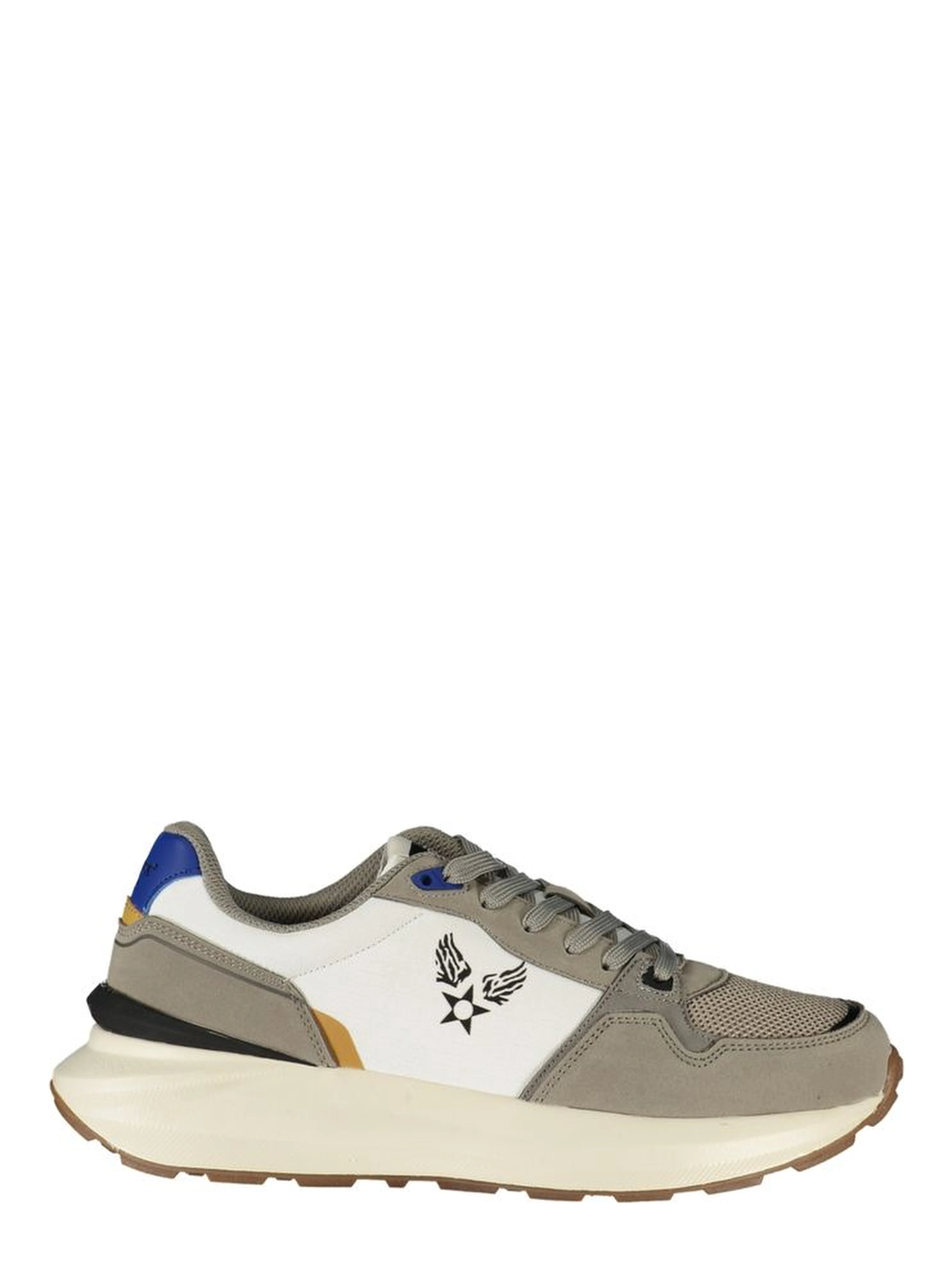 White Polyester Men's Sneaker