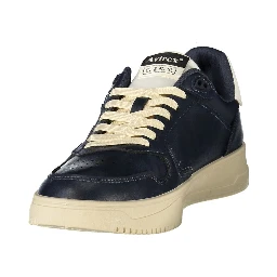 Blue Polyurethane Men's Sneaker