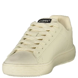 White Polyurethane Men's Sneaker