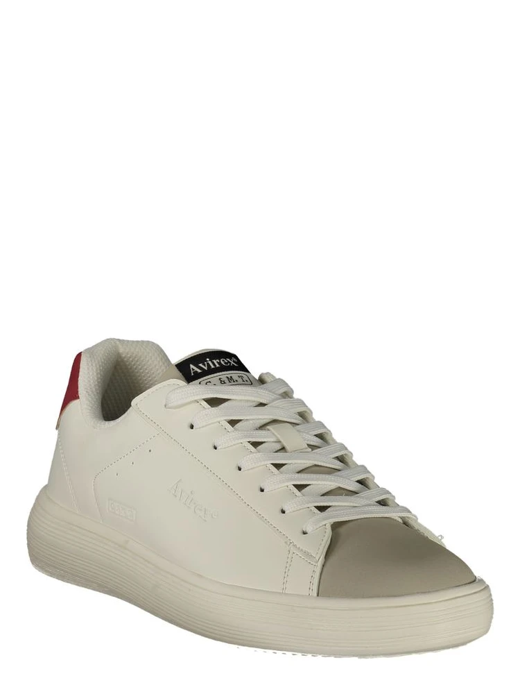 White Polyurethane Men's Sneaker alternative