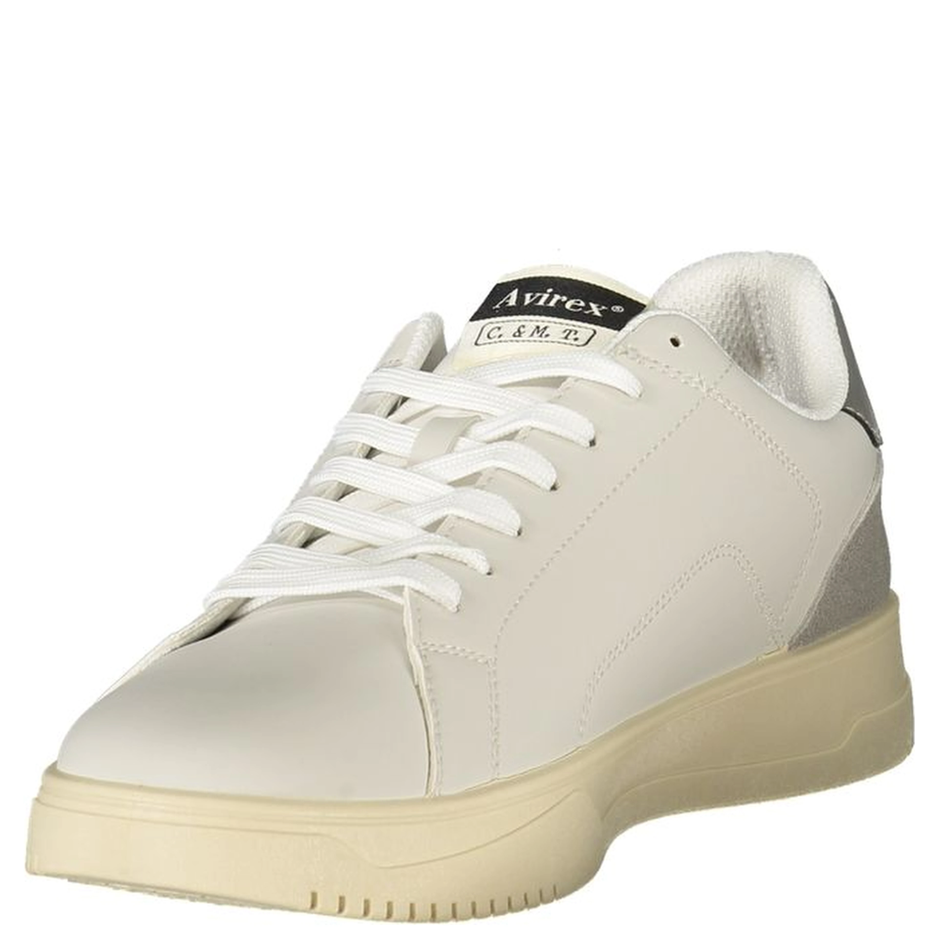 White Polyurethane Men's Sneaker