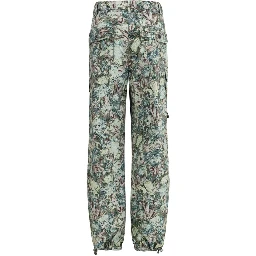 Multicolor Cotton Casual Pants