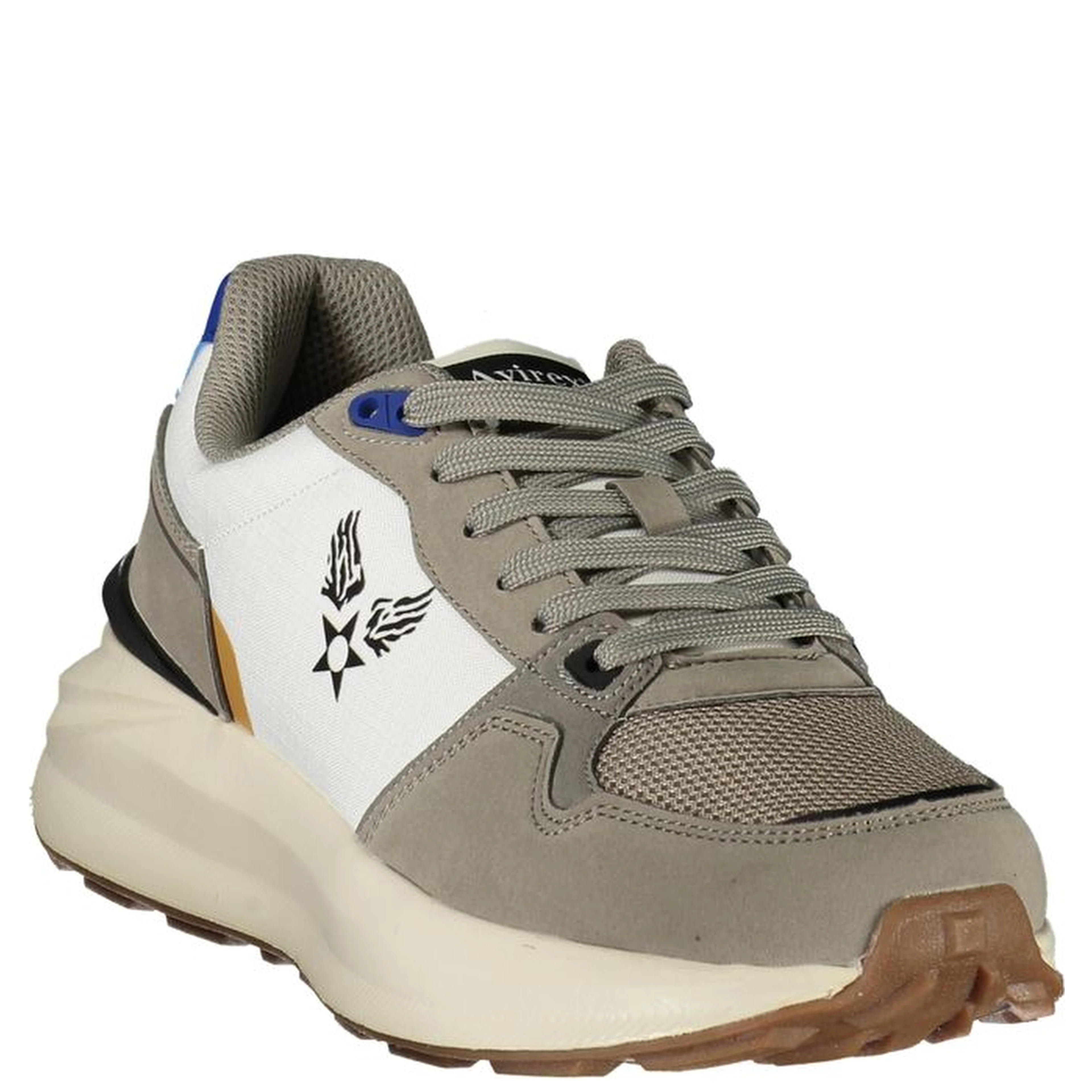White Polyester Men's Sneaker