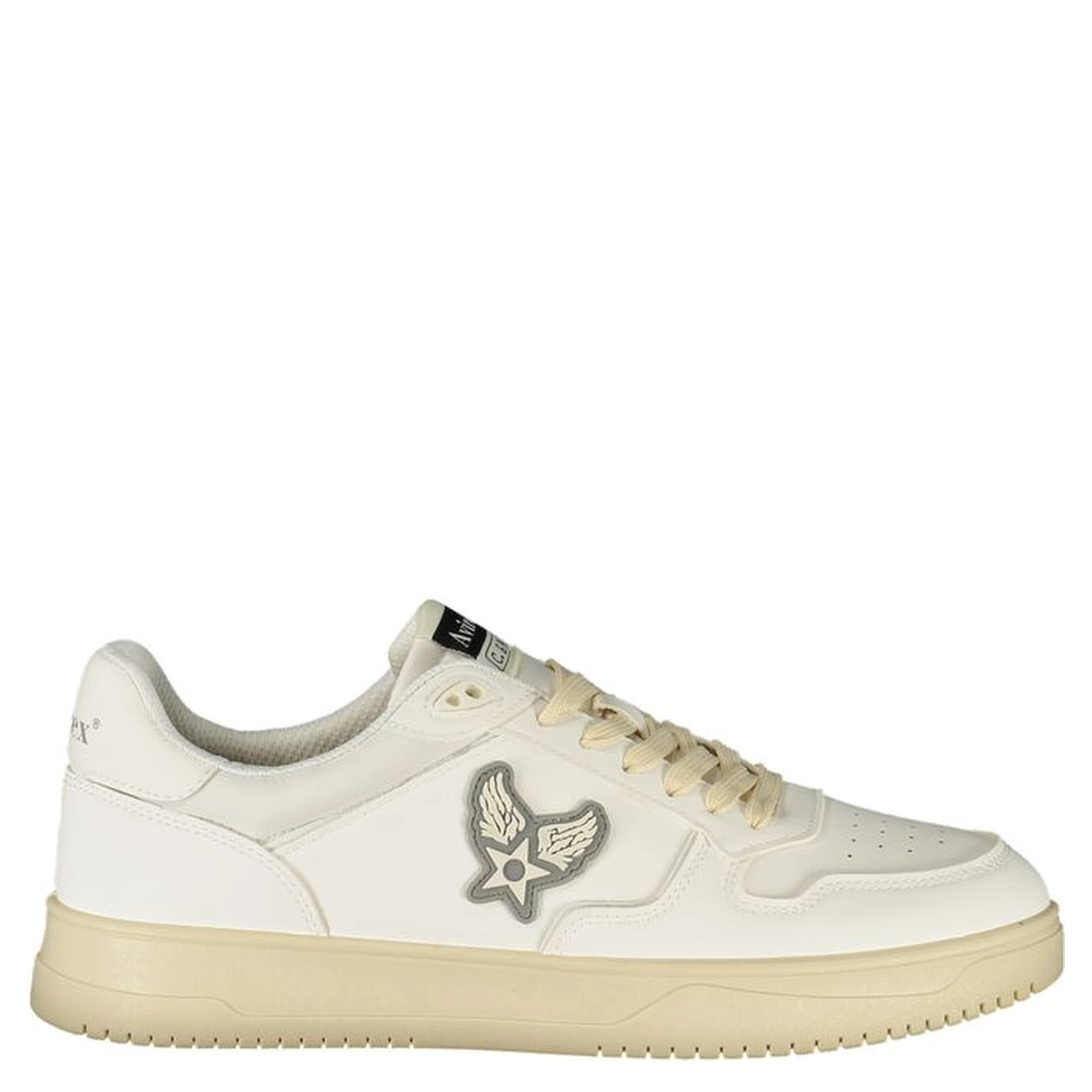 White Polyurethane Men's Sneaker