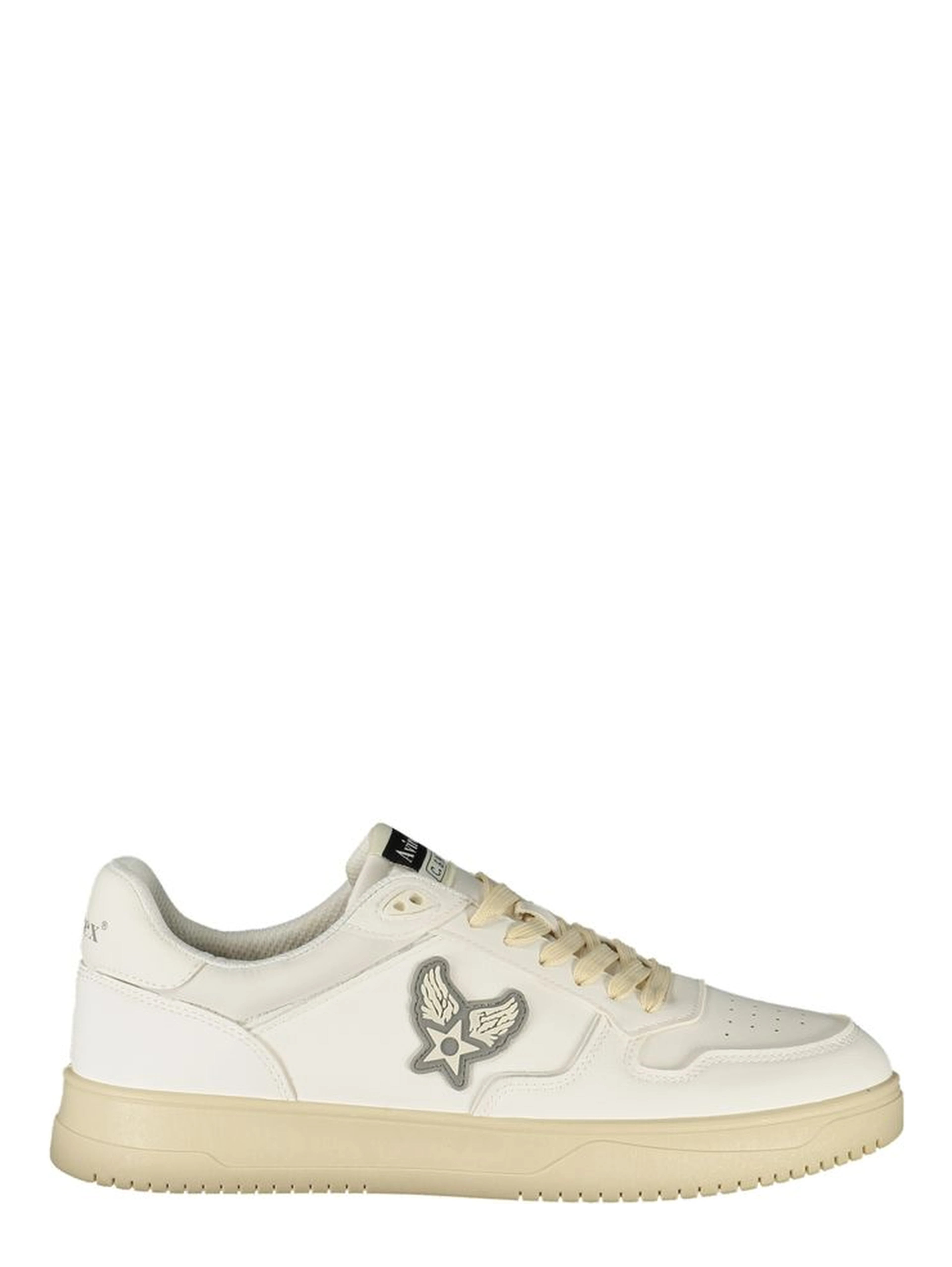 White Polyurethane Men's Sneaker
