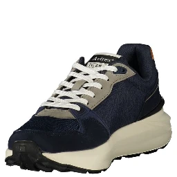 Blue Polyurethane Men's Sneaker