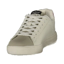 White Polyurethane Men's Sneaker