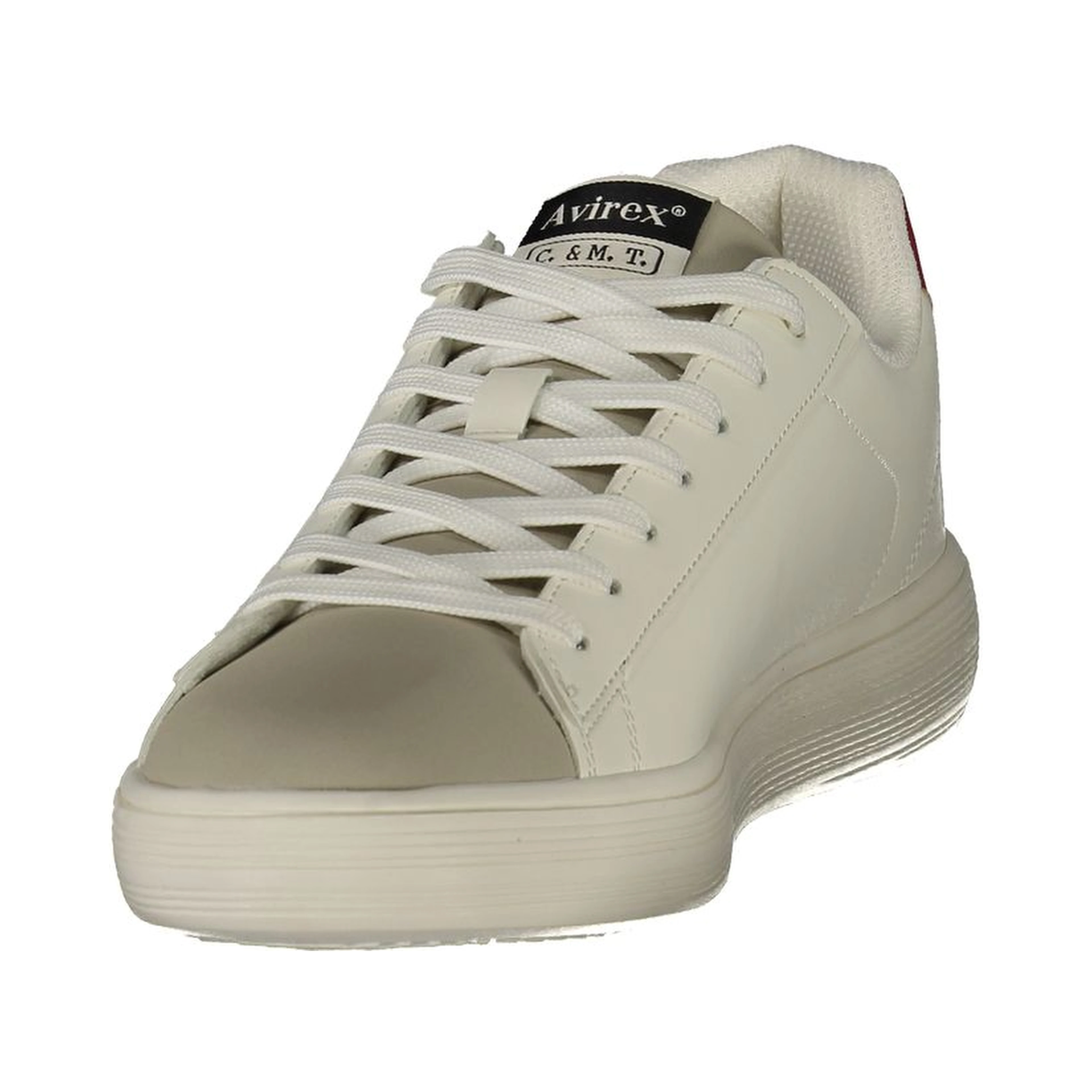 White Polyurethane Men's Sneaker