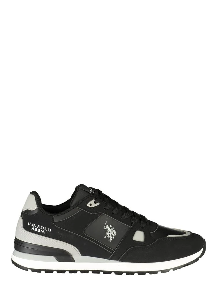 Black Polyurethane Men's Sneaker