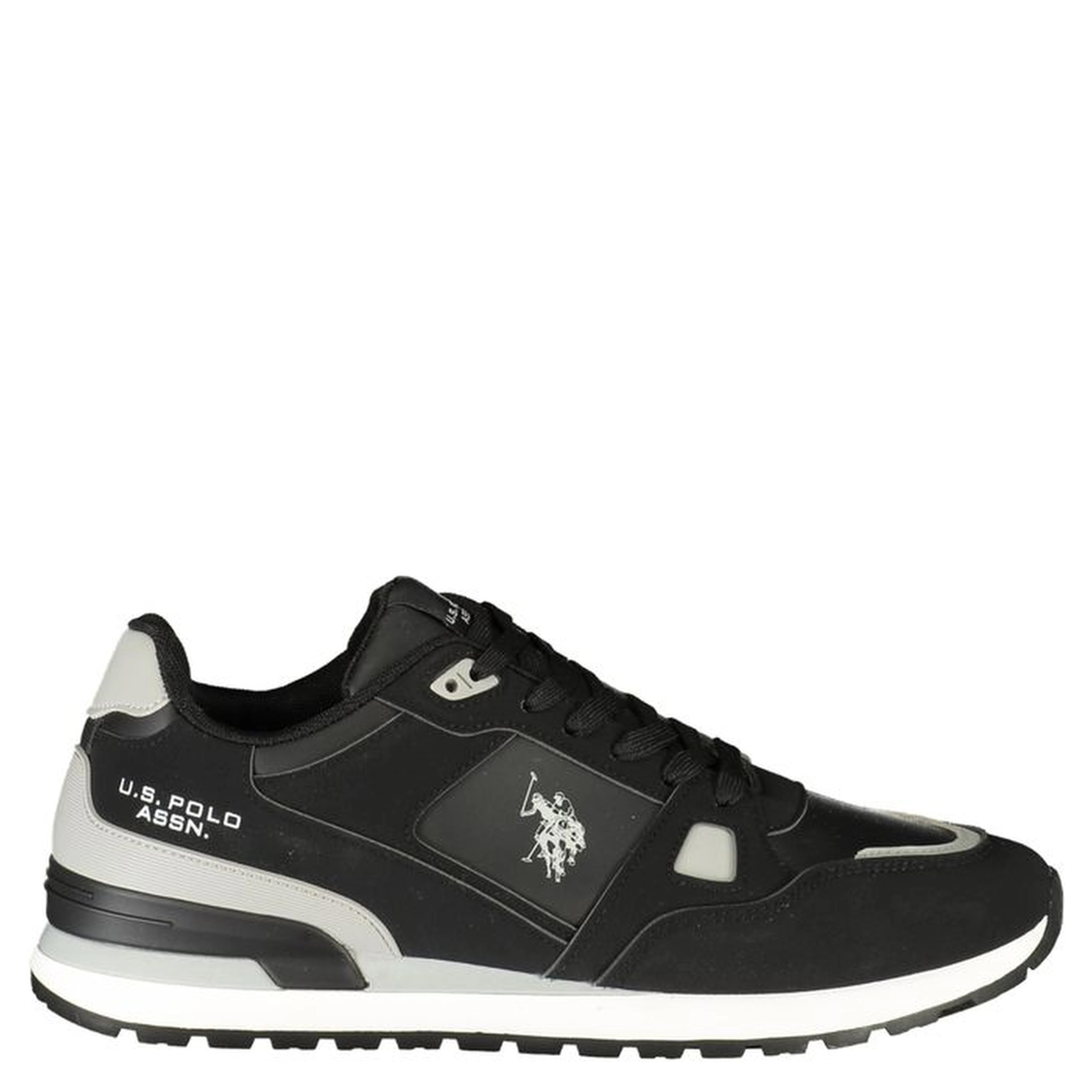 Black Polyurethane Men's Sneaker