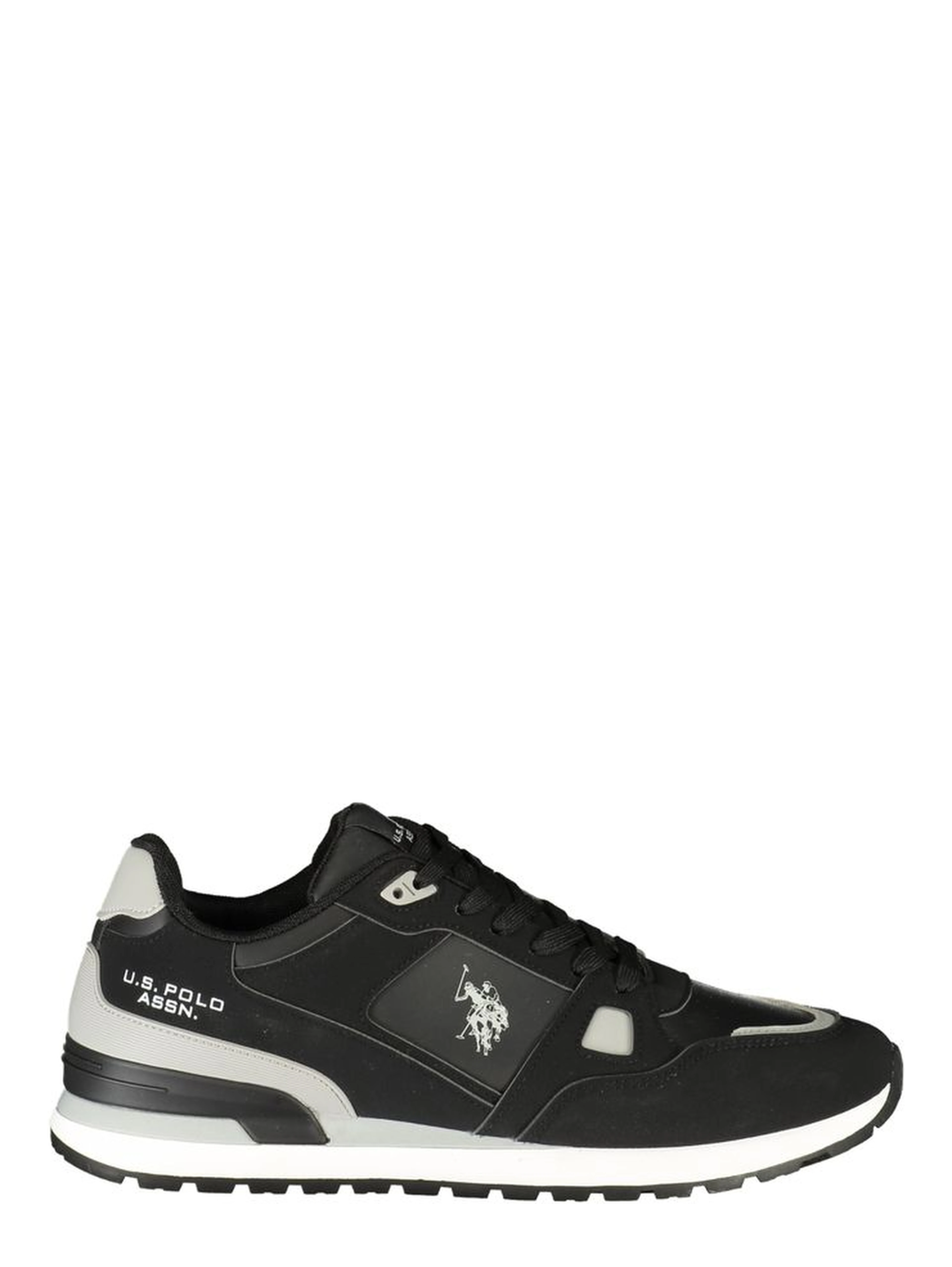 Black Polyurethane Men's Sneaker