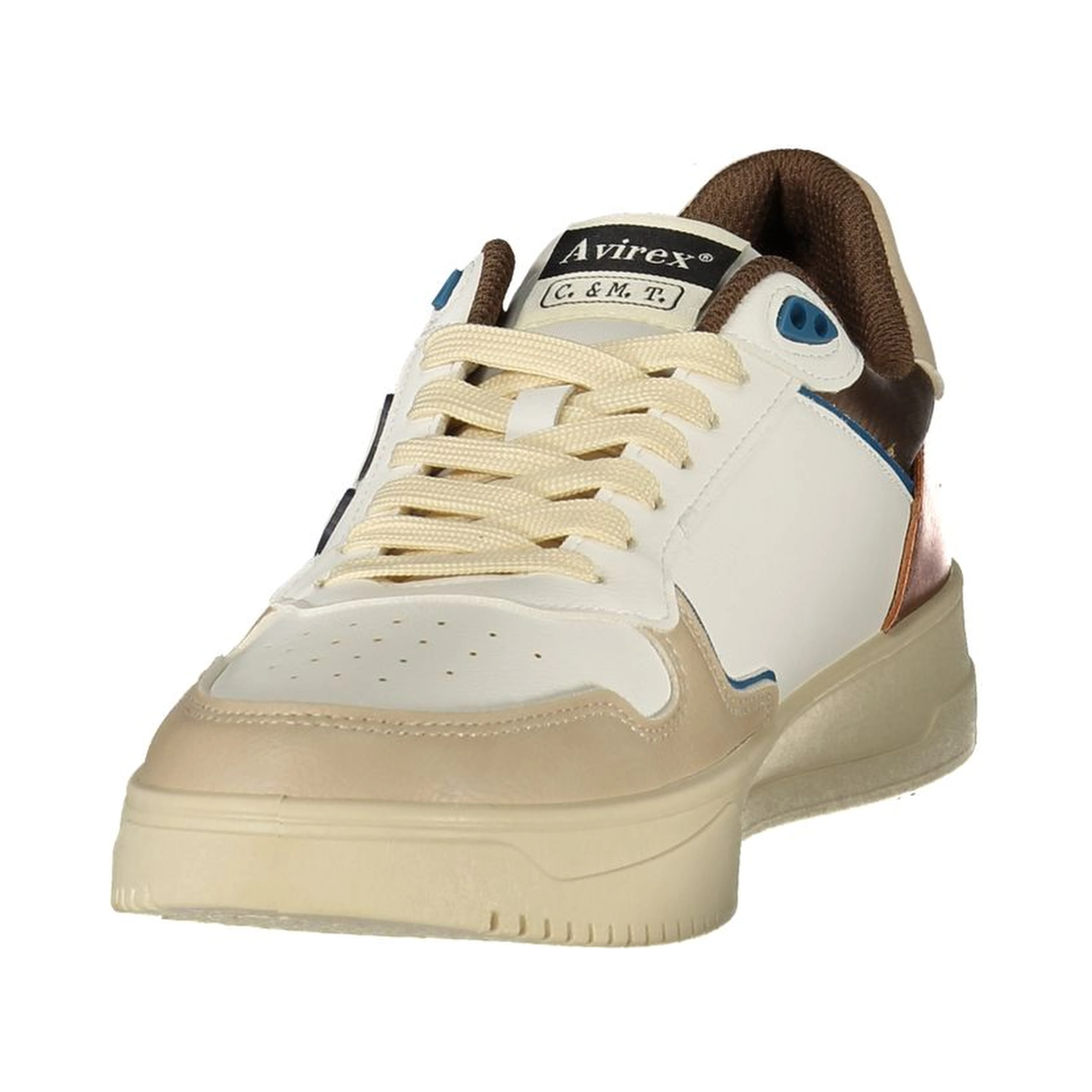 White Polyurethane Men's Sneaker