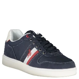Blue Polyurethane Men's Sneaker