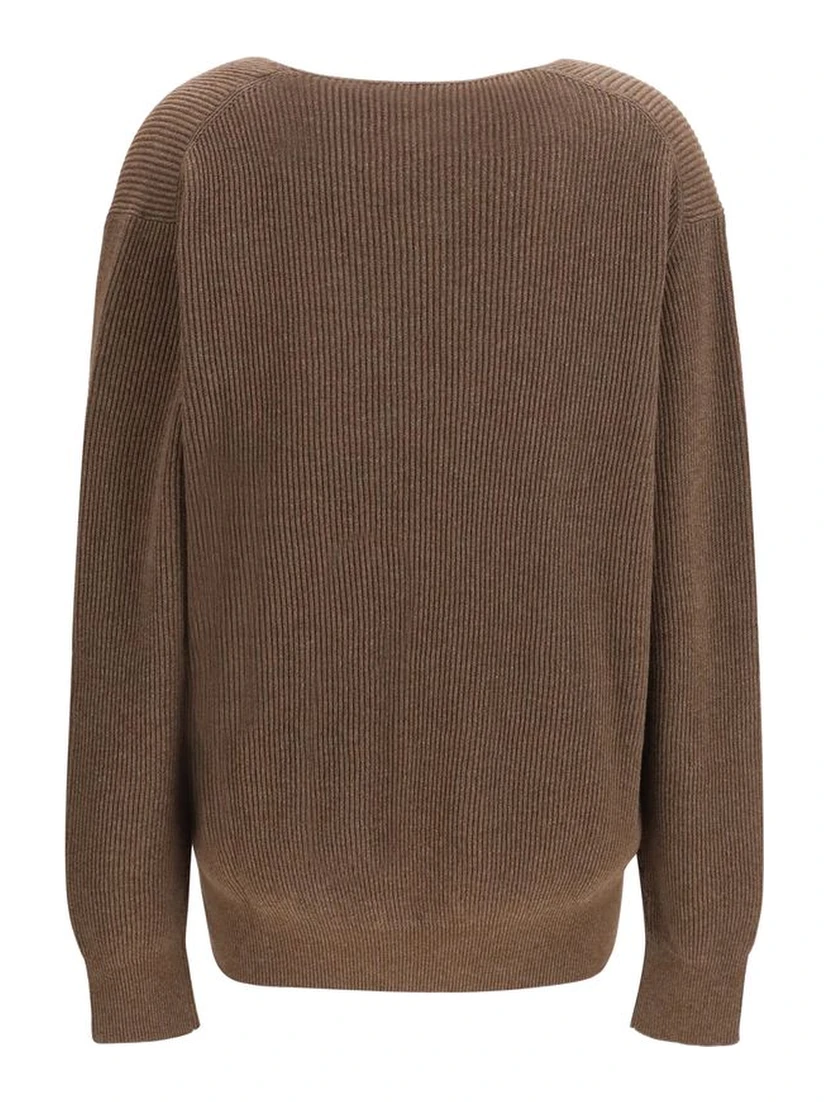 Brown Cotton Sweatshirt