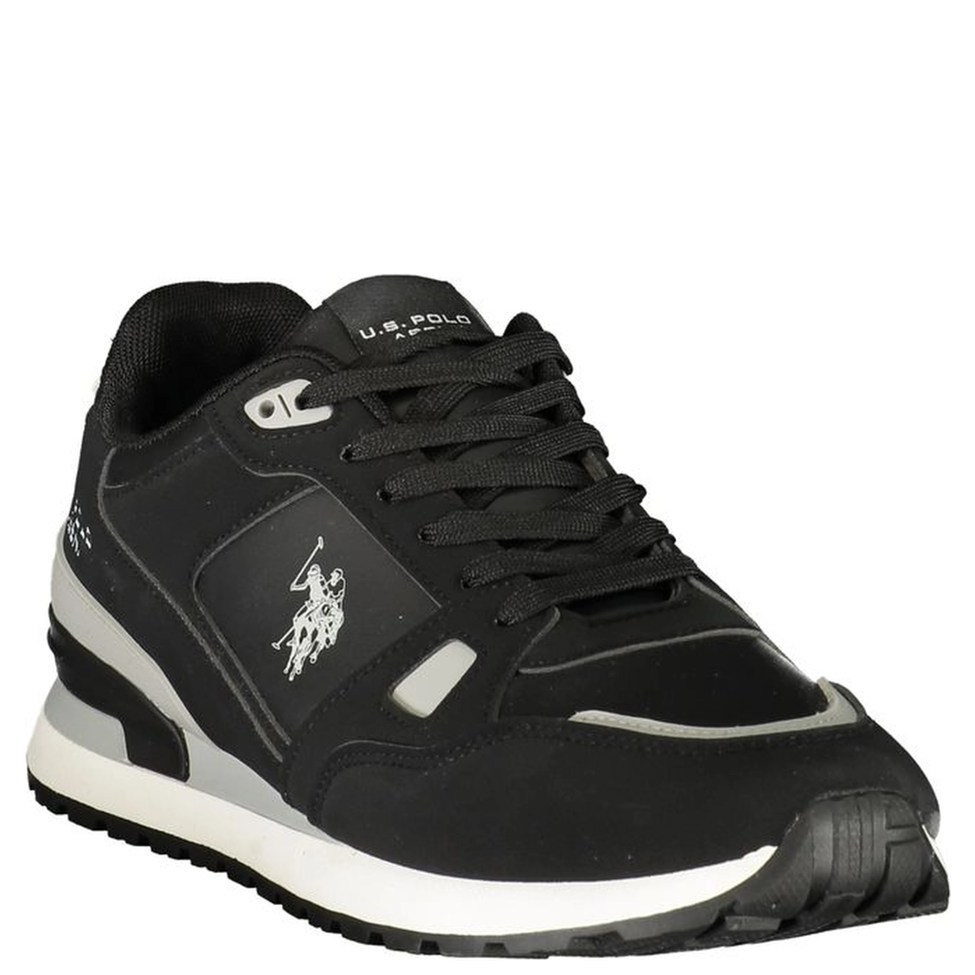 Black Polyurethane Men's Sneaker
